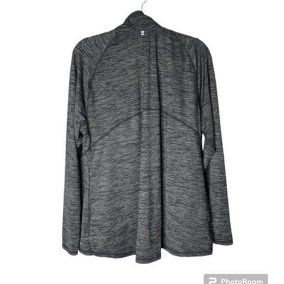 Champion Women's Duo Dry Top Size XXL in Black White Partial Zipper Funnel Neck - Picture 3 of 6